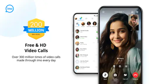 imo video calls and chat screenshot