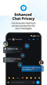 imo video calls and chat screenshot