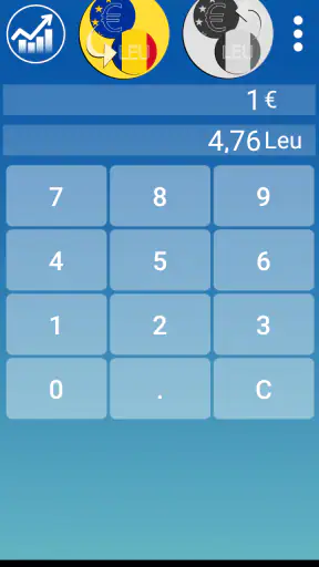Leu Euro converter screenshot