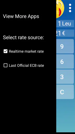 Leu Euro converter screenshot