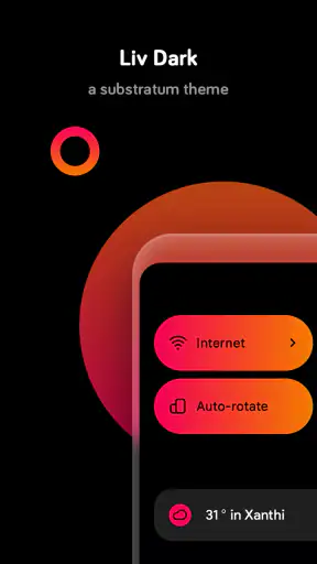 Liv Dark - Substratum Theme screenshot