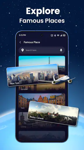 Live World Map: Satellite View screenshot