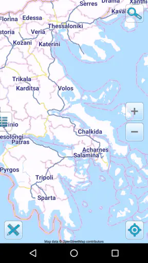 Map of Greece offline screenshot