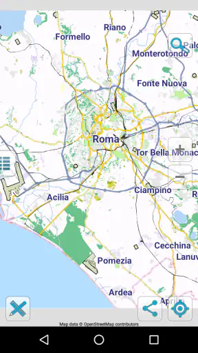 Map of Rome offline screenshot