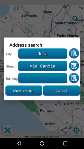 Map of Rome offline screenshot