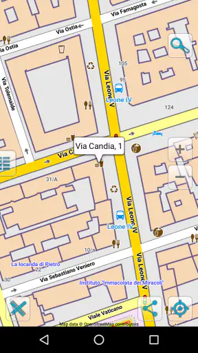 Map of Rome offline screenshot