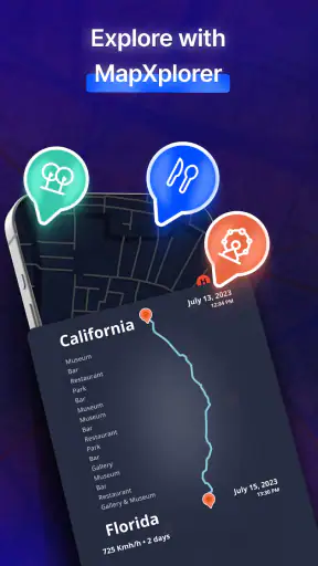 MapXplorer: Navigation, Radar screenshot
