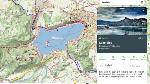 Mapy.com: Offline Outdoor Maps screenshot