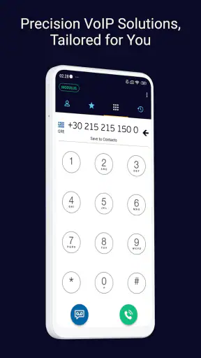 modulus VoIP SoftPhone screenshot
