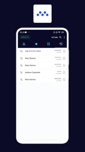 modulus VoIP SoftPhone screenshot