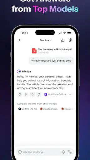 Monica AI: Ultimate AI Assist screenshot