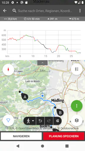 Naturfreunde Tourenportal screenshot