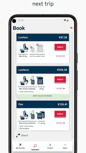 Norwegian Travel Assistant screenshot