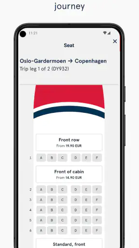 Norwegian Travel Assistant screenshot