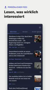 NZZ Nachrichten screenshot