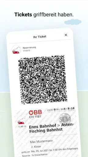ÖBB Tickets screenshot