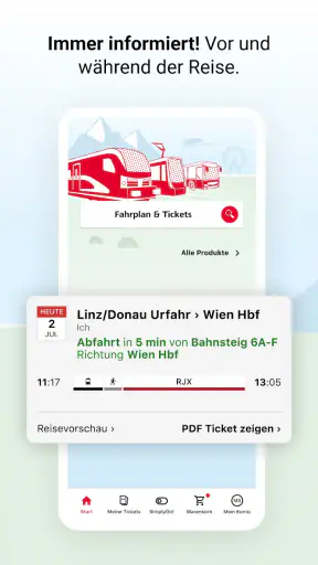 ÖBB Tickets screenshot