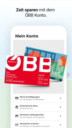 ÖBB Tickets screenshot