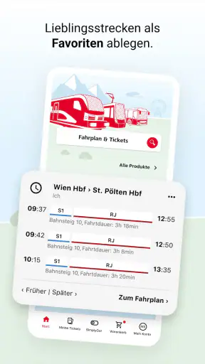 ÖBB Tickets screenshot