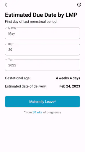 Obstetric Calculator screenshot
