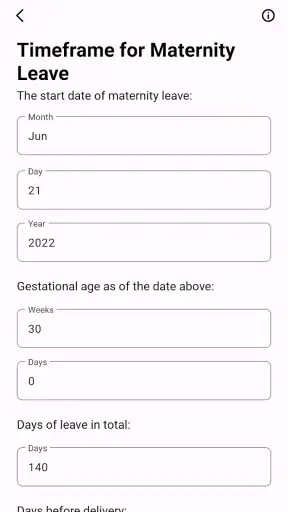 Obstetric Calculator screenshot