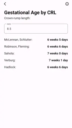 Obstetric Calculator screenshot