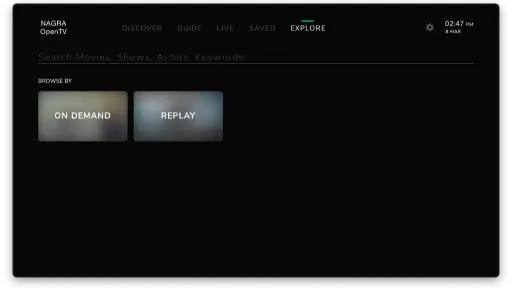OpenTV screenshot