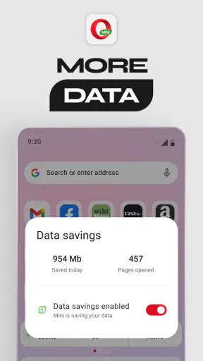 Opera Mini web browser screenshot