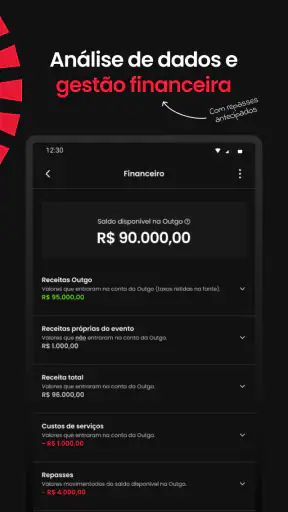 Outgo: Crie e viva eventos screenshot
