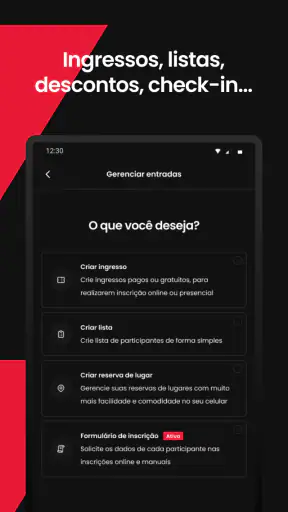 Outgo: Crie e viva eventos screenshot