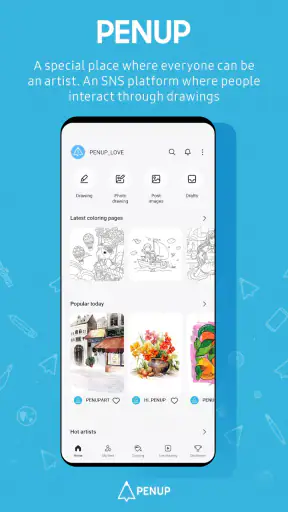 PENUP – Drawing-sharing SNS screenshot