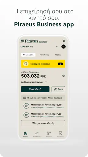 Piraeus Business app screenshot