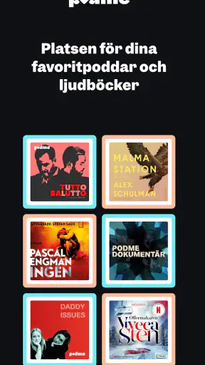 Podme - Poddar och ljudböcker screenshot