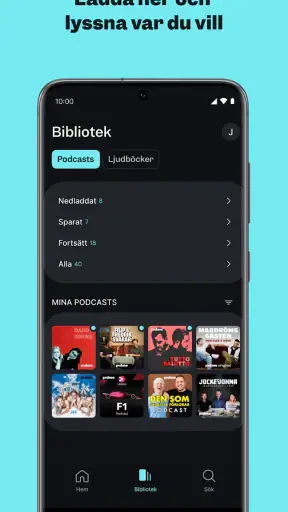 Podme - Poddar och ljudböcker screenshot