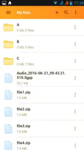 Rapidgator.net File Manager screenshot