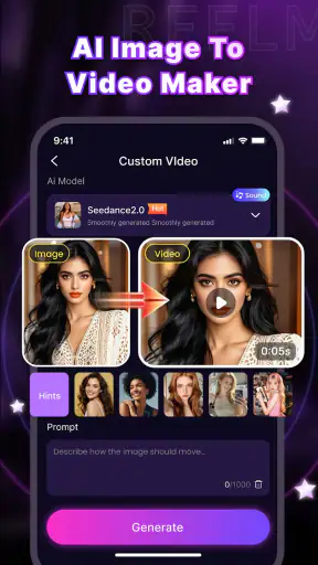 Reelme: AI Video & Photo Maker screenshot