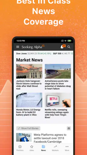SA Investing, Market Analysis screenshot