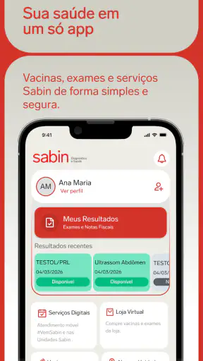 Sabin Diagnóstico e Saúde screenshot