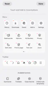 Samsung Browser screenshot
