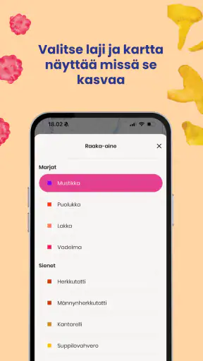 Satokausi®-sovellus screenshot