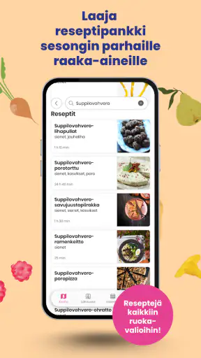 Satokausi®-sovellus screenshot