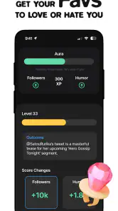 status - sims but social media screenshot