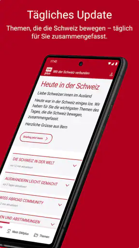 SWIplus von Swissinfo screenshot