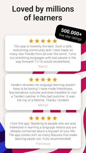 Tandem: Language exchange screenshot