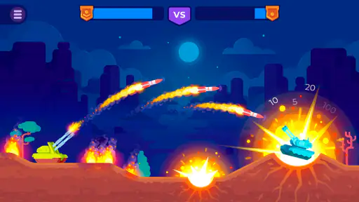 Tank Stars παιχνίδι σκοποβολής screenshot