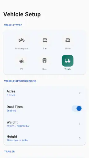 Toll Calculator GPS Navigation screenshot