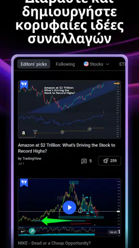TradingView - Γραφήματα αγορών screenshot