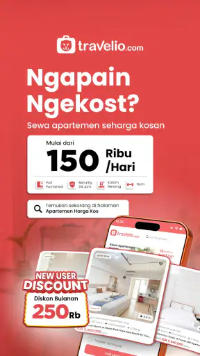 Travelio: Sewa Apartemen Rumah screenshot
