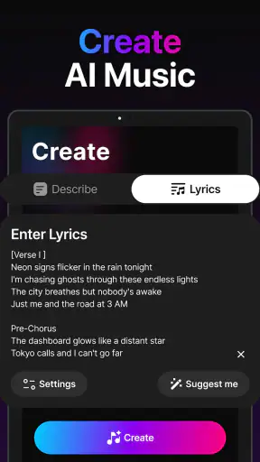 Tune AI Music & Song Maker screenshot