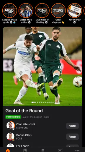 UEFA Europa League Official screenshot